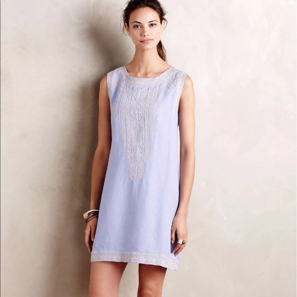 Anthropologie Holding Horses embroidered dress.